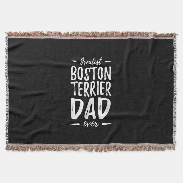 Bester Boston Terrier Vater Funny Dog Vater Gesche Decke (Vorderseite)