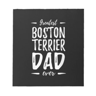 Bester Boston Terrier Vater Funny Dog Vater Gesche Notizblock