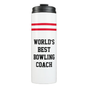 "Bester Bowling-Trainer der Welt"   Bowling-Pin-St Thermosbecher