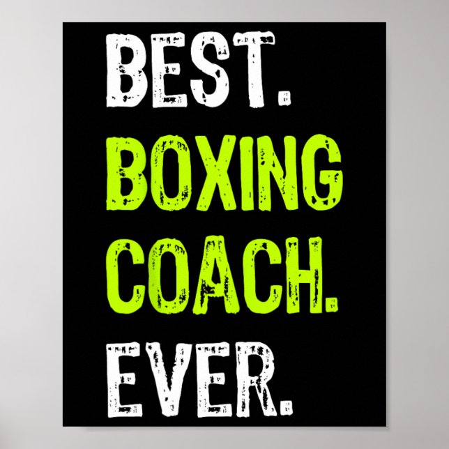 Bester Boxcoach je Poster (Vorne)