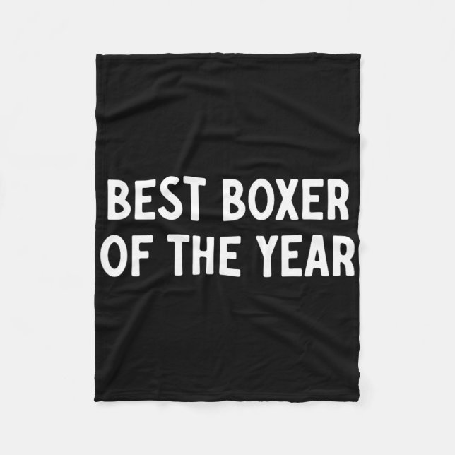 Bester Boxer des Jahres  Fleecedecke (Vorderseite)