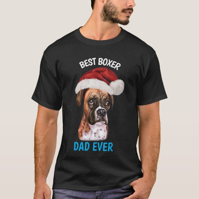 Bester Boxer Vater je T - Shirt (Vorderseite)