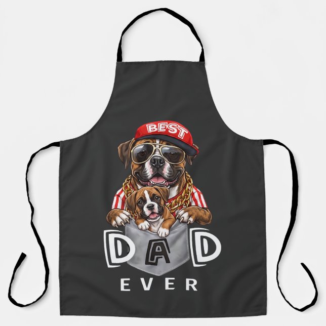 Bester Boxer-Vater überhaupt Schürze (Vorderseite)