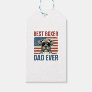 Bester Boxer-Vater überhaupt Vintage-Hund Geschenkanhänger