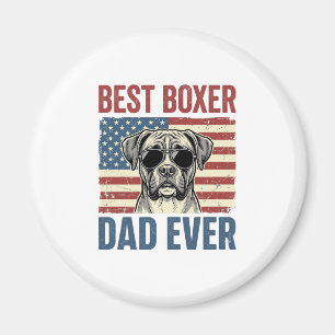 Bester Boxer-Vater überhaupt Vintage-Hund Magnet