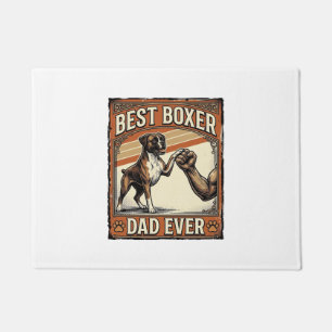 Bester Boxer-Vater überhaupt Vintage-Hundepapa Fußmatte