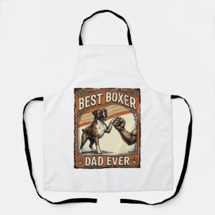 Bester Boxer-Vater überhaupt Vintage-Hundepapa Schürze
