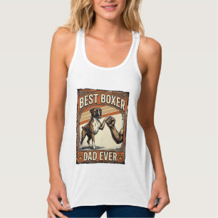Bester Boxer-Vater überhaupt Vintage-Hundepapa Tank Top