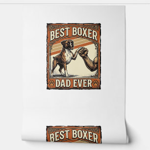 Bester Boxer-Vater überhaupt Vintage-Hundepapa Tapete