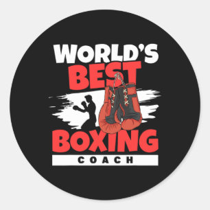 Bester Boxtrainer der Welt Boxclub Kickboxen B Runder Aufkleber