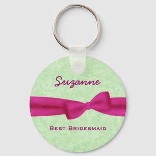 Bester Bridesmaid-Individuelle Name Druckbogen-Ges Schlüsselanhänger