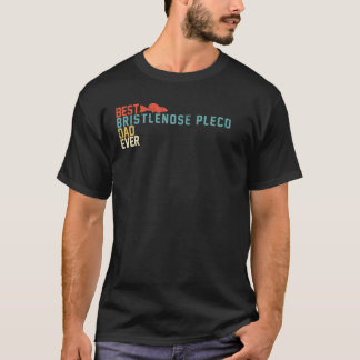 Bester BRISTLENOSE PLECO Vater je Retro Vintag T-Shirt