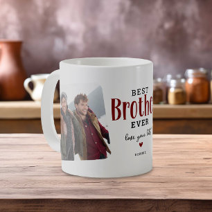 Bester BRUDER Aller Zeiten 2 Foto Süßes Geschenk Kaffeetasse