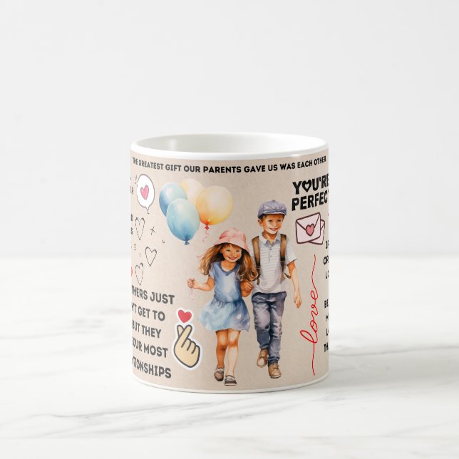 Bester Bruder aller Zeiten Tasse mit herzlicher Li (Mittel)