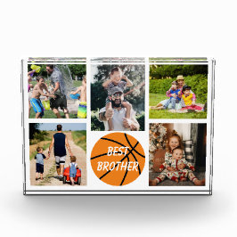 Bester Bruder Basketball Fotoblock