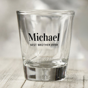 Bester Bruder je Monogram Schnapsglas