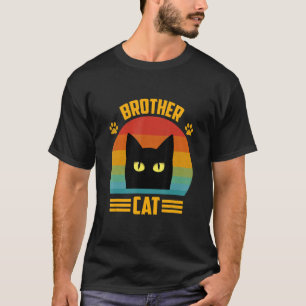 Bester Bruder Katze Retro Vintage Bruder Katze Sti T-Shirt