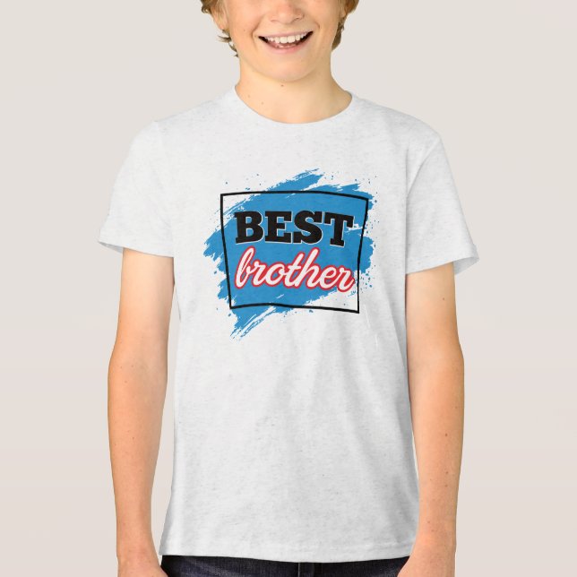 BESTER Bruder  Tri-Blend Shirt (Vorderseite)