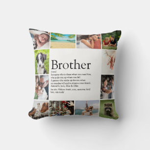 Bester Bruder überhaupt Definition 12 Fotocollage Kissen