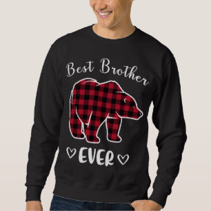 Bester Bruderbär je Buffalo Kariertes Rotes Matchi Sweatshirt
