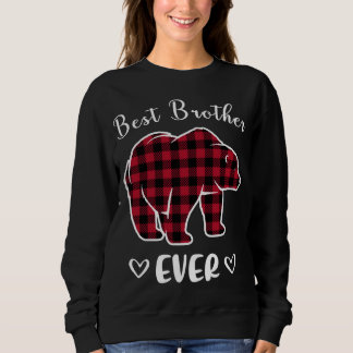 Bester Bruderbär je Buffalo Kariertes Rotes Matchi Sweatshirt