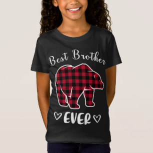 Bester Bruderbär je Buffalo Kariertes Rotes Matchi T-Shirt
