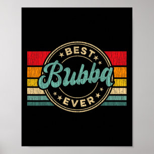 Bester Bub ever Retro Vintage Vatertagsgeschenk Poster