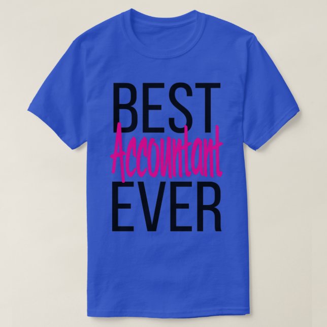 Bester Buchhalter je 14 T-Shirt (Design vorne)