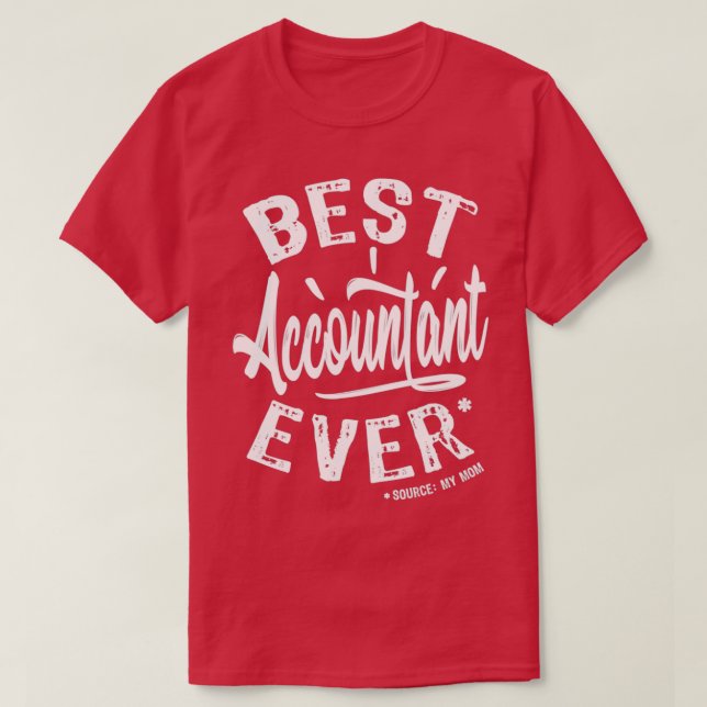 Bester Buchhalter je 20 T-Shirt (Design vorne)