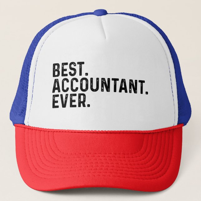 Bester Buchhalter je Funny Accounting Truckerkappe (Vorderseite)