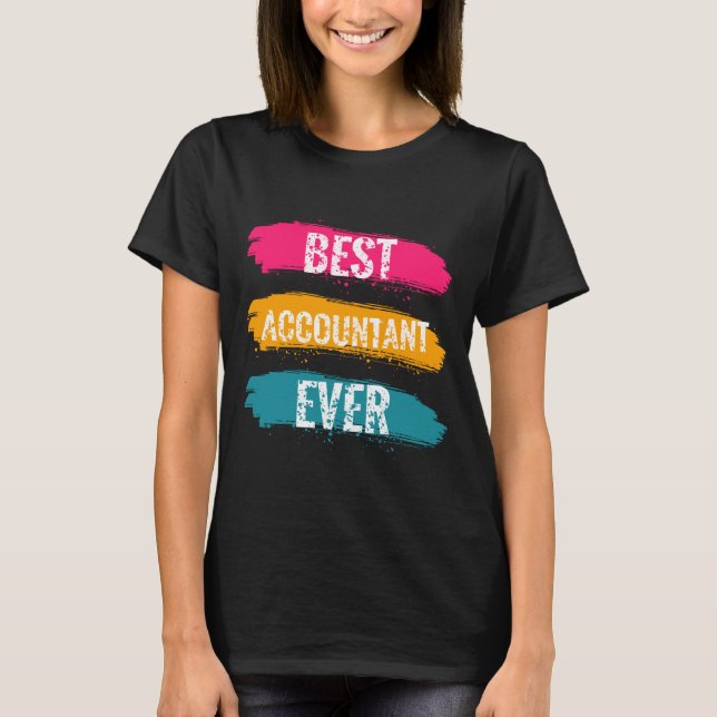 Bester Buchhalter je T-Shirt (Vorderseite)