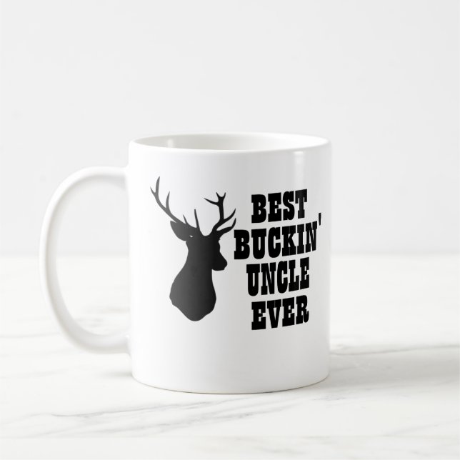 Bester Buckin Onkel Ever Deer Tasse (Links)
