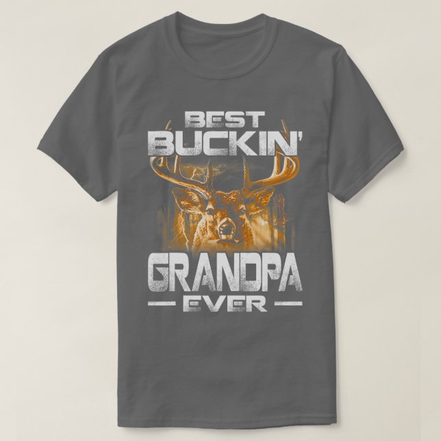 Bester Buckin Opa je Hirschjagd, der Fett züchtet T-Shirt (Design vorne)
