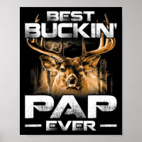 Bester Buckin' Pap je T-Shirt Hirschjagd Buckfett