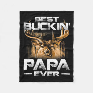 Bester Buckin' Papa Ever Shirt Hirschjagd Bucking Fleecedecke