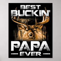 Bester Buckin' Papa Ever Shirt Hirschjagd Bucking