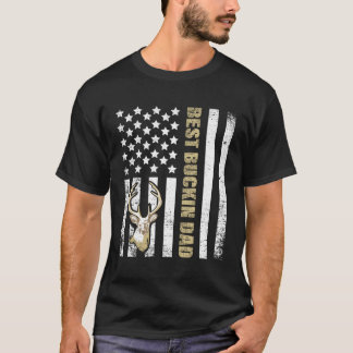 Bester Buckin' Vater je Hirschjäger Jagd Geschenkf T-Shirt