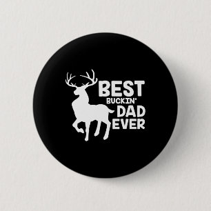Bester Buckin Vater je Shirt Hirschjagd Bucking Fa Button