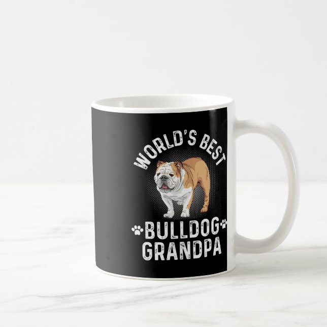 Bester Bulldog Großvater für Hunde Kaffeetasse (Rechts)