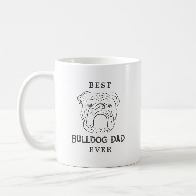 Bester Bulldog-Vater je Kaffeetasse (Links)