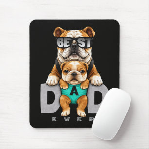 Bester Bulldoggen-Vater überhaupt – Süßer Bulldogg Mousepad