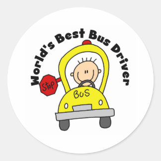 Bester Bus-Treiber Runder Aufkleber