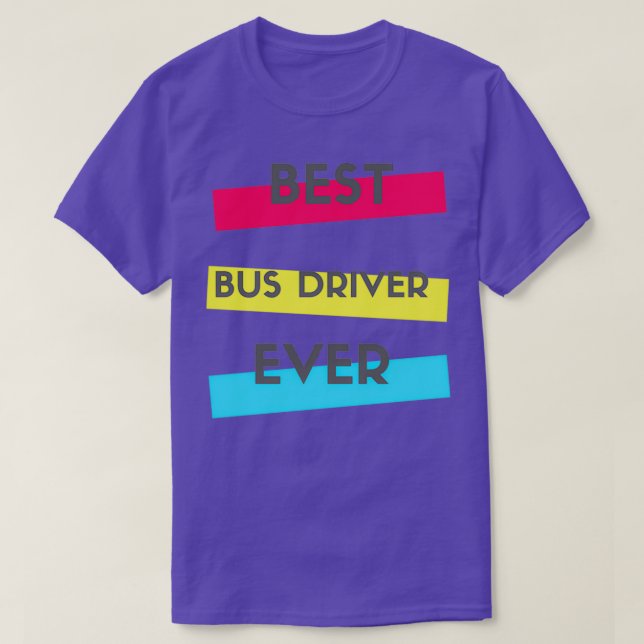 Bester Busfahrer je 2 T-Shirt (Design vorne)