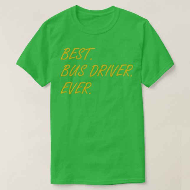 Bester Busfahrer je lustige Busfahrer in der Schul T-Shirt (Design vorne)