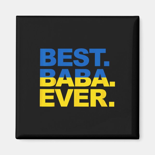 Bester Byby Ever Stolz Ukrainische Oma Muttertag Magnet (Vorne)