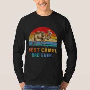 Bester Camel Vater je Animal Liebe Retro Vintag St T-Shirt