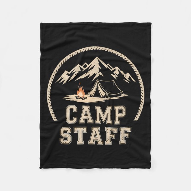 Bester Camp-Stab Sommer-Camping-Direktor Outdoor Fleecedecke (Vorderseite)