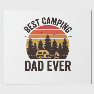 Bester Camping-Vater Aller Zeiten Vintage Camping Geschenkpapier