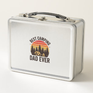 Bester Camping-Vater Aller Zeiten Vintage Camping  Metall Brotdose