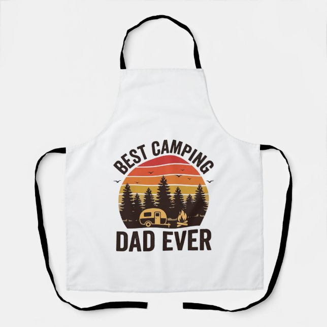 Bester Camping-Vater Aller Zeiten Vintage Camping  Schürze (Vorderseite)